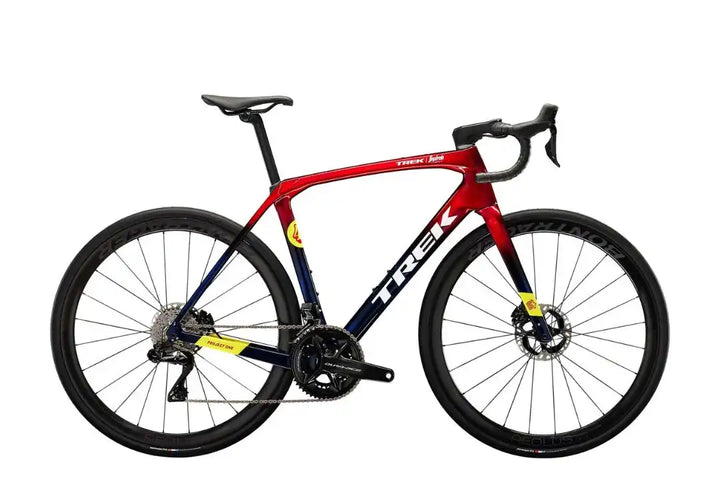 TREK 2023 DOMANE SLR 9 GEN 4 disc brake road bike-METALLIC RED SMOKE TO BLUE SMOKE FADE 28GOODS