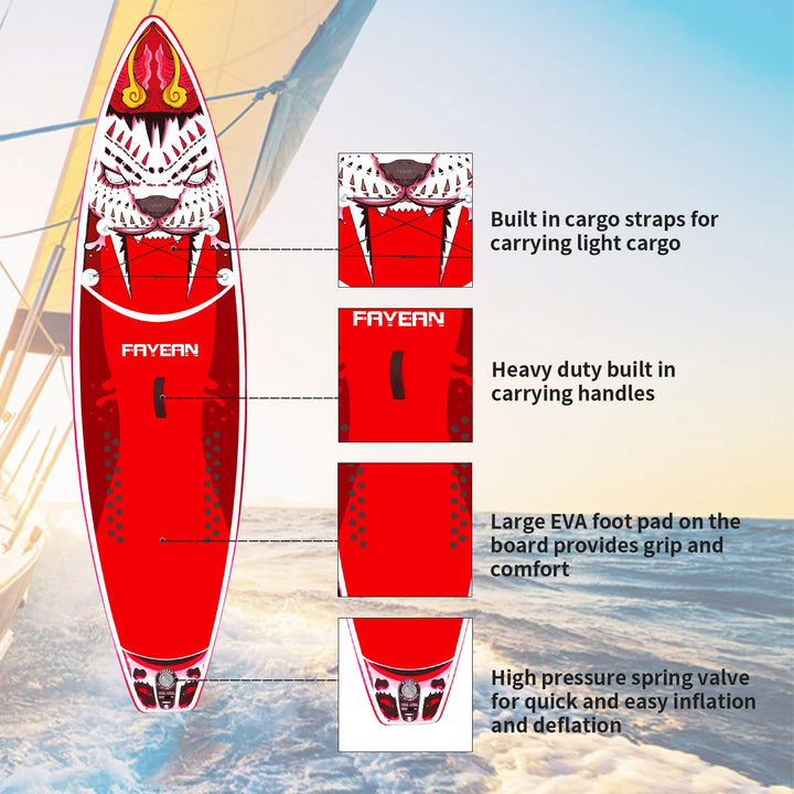 Tiger red 10‘9‘’ Paddle Board 28GOODS