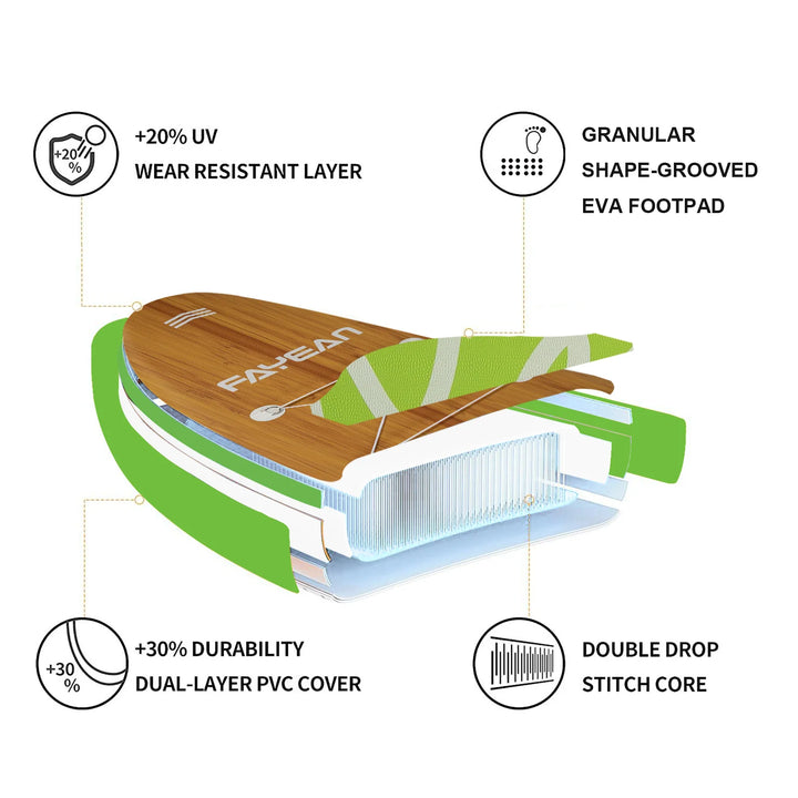 Bamboo pattern 10‘5‘’ Stand-Up Paddle Board 28GOODS
