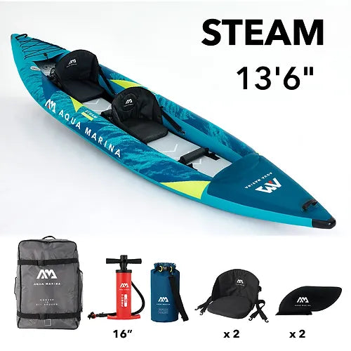 2023 Aqua Marina STEAM 2 person inflatable kayak STEAM-412 28GOODS