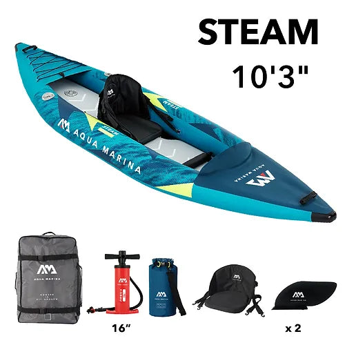 2023 Aqua Marina STEAM 1 person inflatable kayak STEAM-312 28GOODS