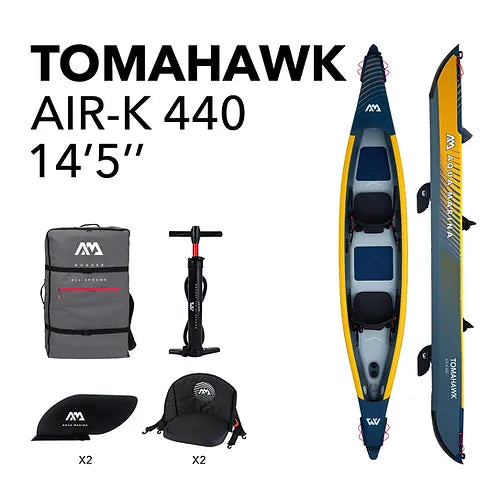 Aqua Marina AIR K-440 Tomahawk Inflatable Kayak for 2 people 28GOODS