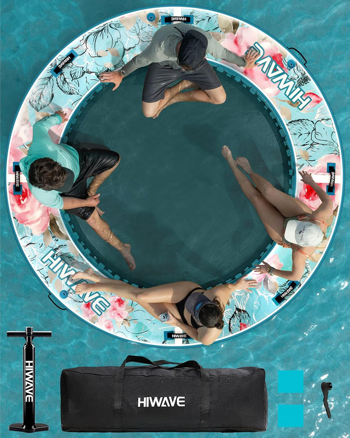 HIWAVE Inflatable Water Hammock Inflatable Floating Dock 9'