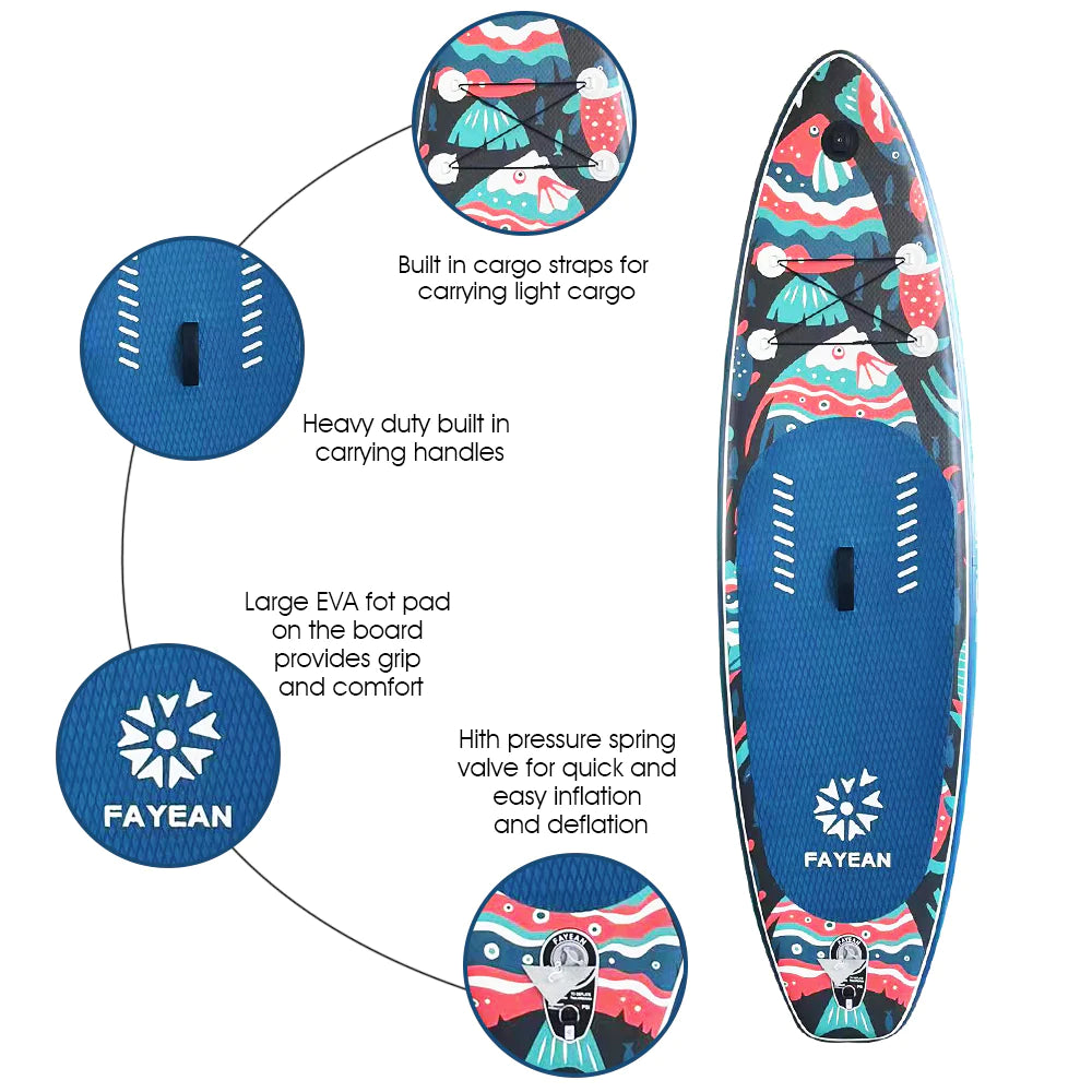 Christmas Fish Monster Kids Paddle Board 8'5'' Paddle Board 28GOODS