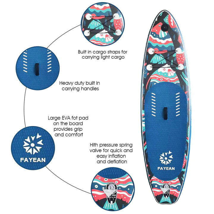 Christmas Fish Monster Kids Paddle Board 8'5'' Paddle Board 28GOODS
