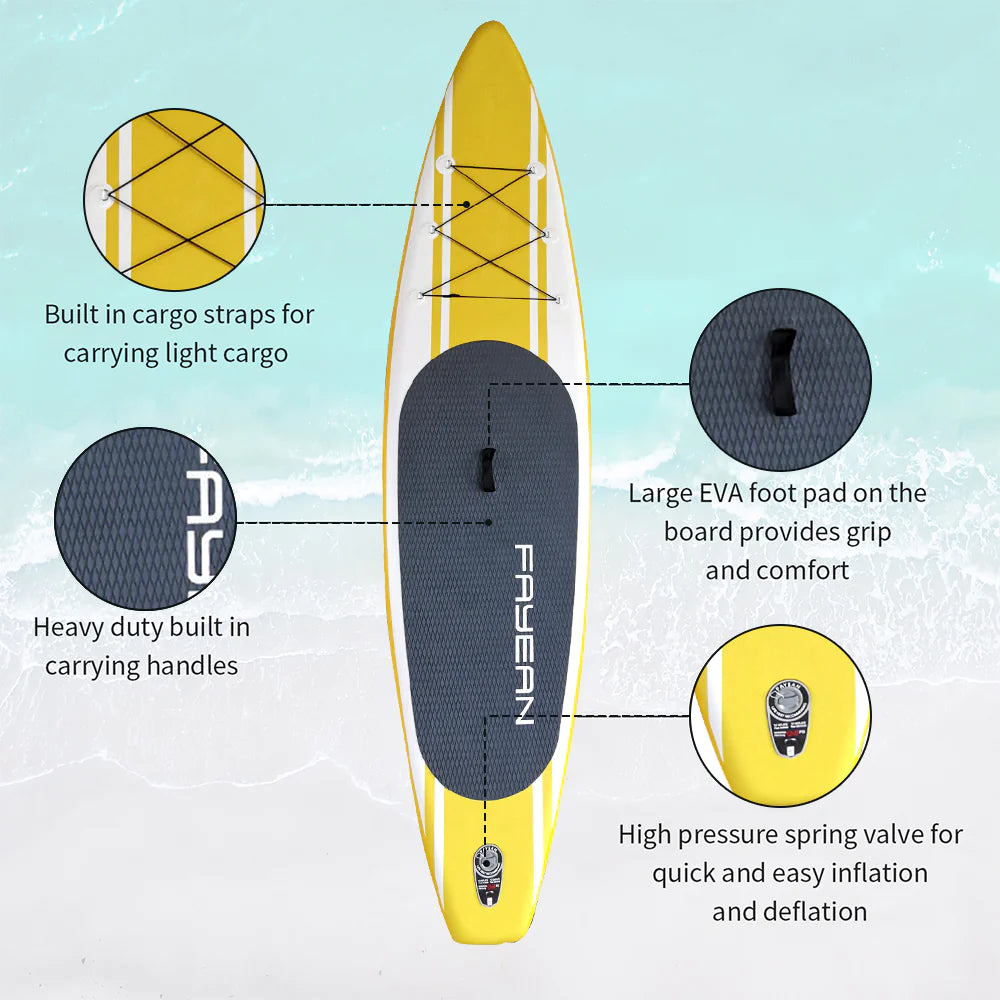 Simple Yellow 11'5''*33‘’*6“ Paddle Board 28GOODS