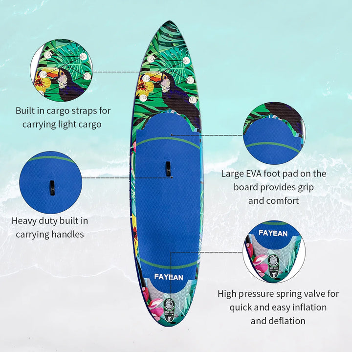 Parrot 11'*32‘’*6“ and 10’5”*32‘’*6‘’ Paddle Board 28GOODS