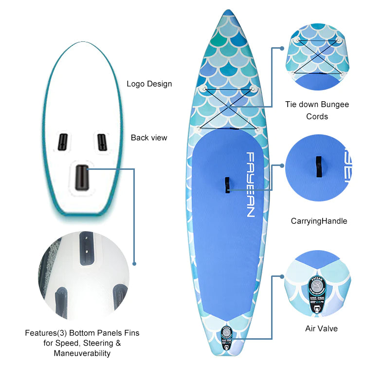 Fish Scale 11'*32.7"*6" Paddle Board 28GOODS