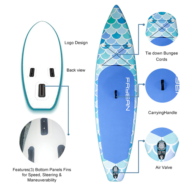 Fish Scale 11'*32.7"*6" Paddle Board 28GOODS