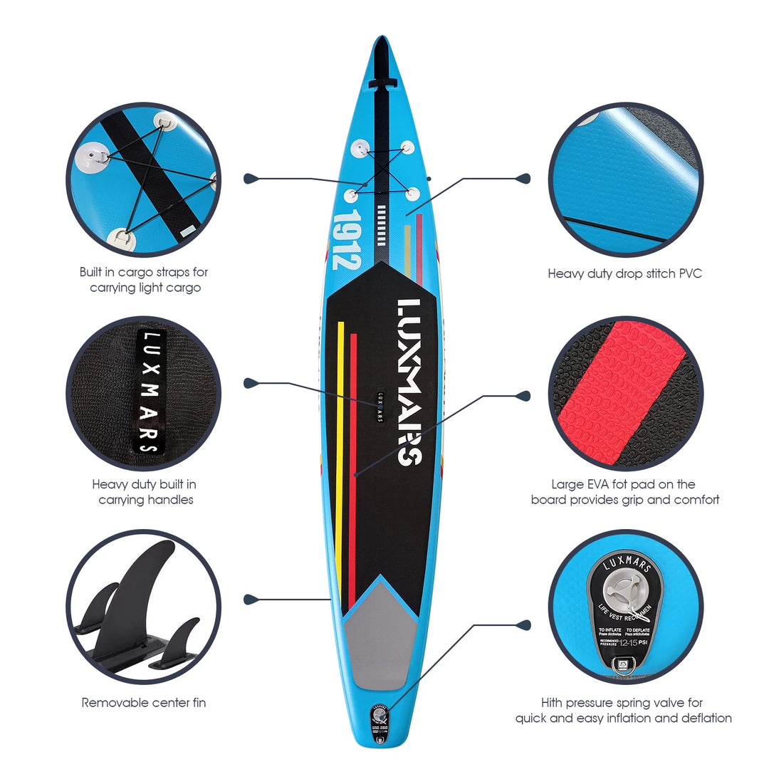 Luxmars Racing Paddle 12'5"×28"×6" Lightweight Paddle Board 28GOODS