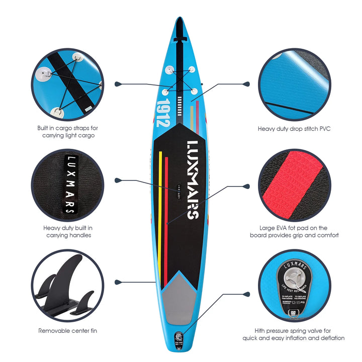 Luxmars Racing Paddle 12'5"×28"×6" Lightweight Paddle Board 28GOODS