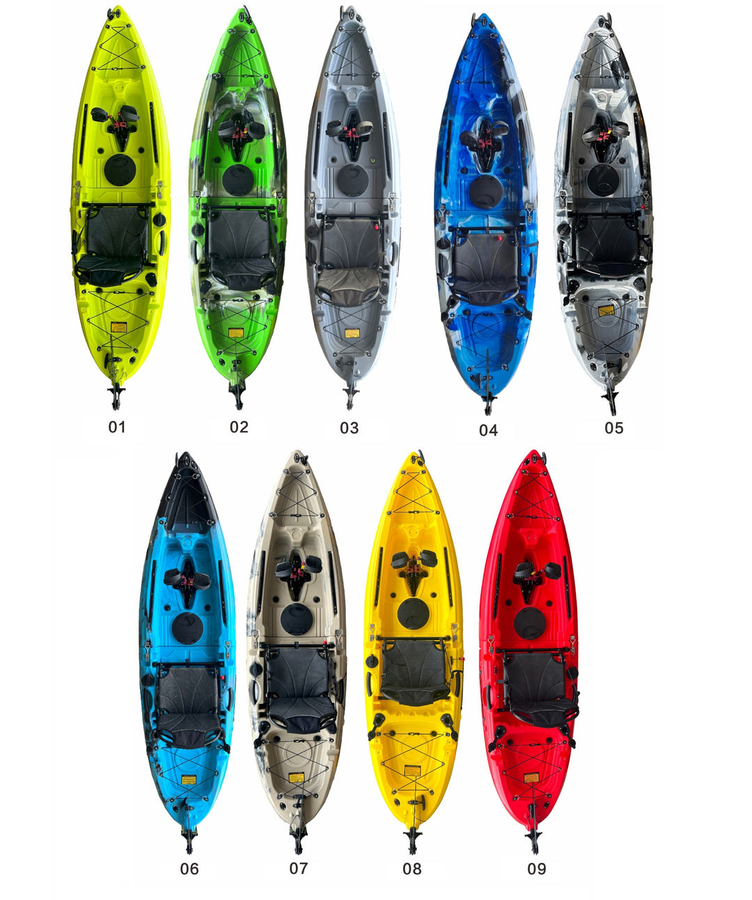 Sit-on-Top Modular Pedal Kayak - 2.7m solo / 4.18m double 28GOODS