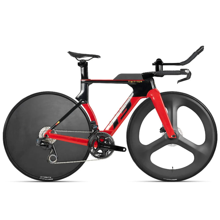 Twitter Triathlon T3 Wheeltop Wireless Electric 24S Carbon TT Road Bike