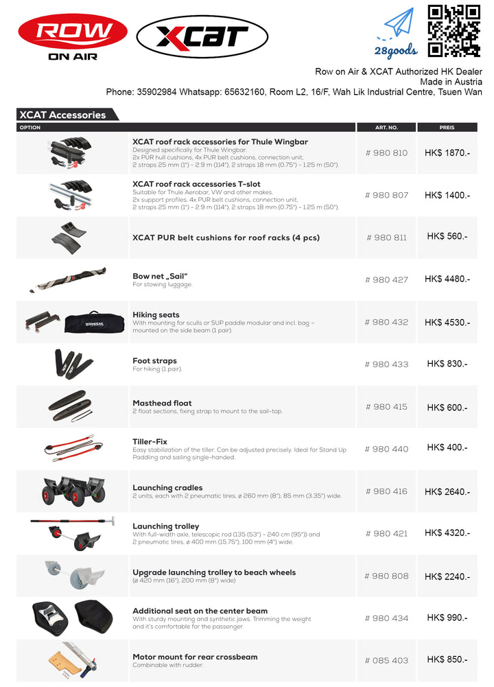 XCAT RowVista Multi-Sport-Catamaran - Forward rowing system 28GOODS