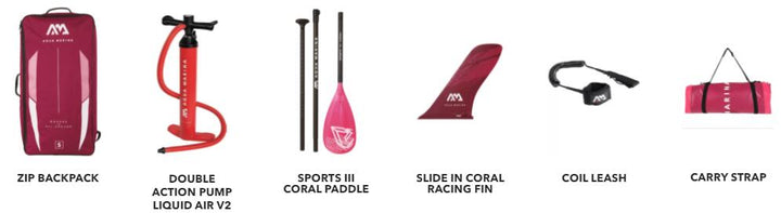 Aqua Marina Coral Touring 11'6" (350 cm) INFLATABLE STANDUP PADDLE SUP BOARD 28GOODS