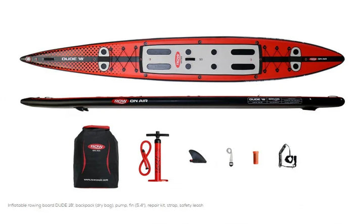 ROWonAir DUDE 18' Inflatable more stability rowing board 28GOODS