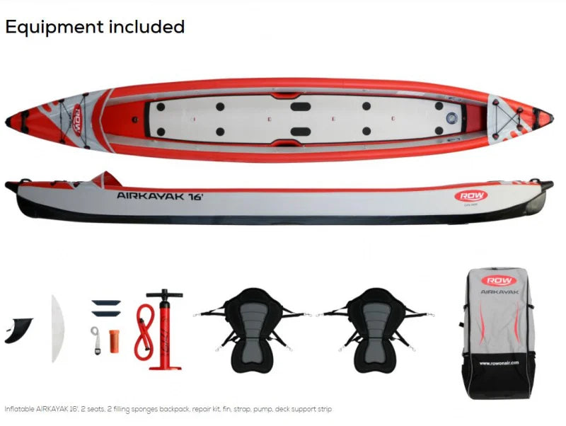 ROWonAir AIRKAYAK 16' Inflatable Kayak for all-rounders – perfect for 1-3 persons 28GOODS