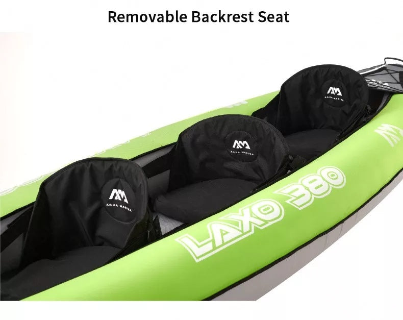 Aqua Marina Laxo 12’6’’(381 cm) HEAVY-DUTY PVC KAYAK WITH INFLATABLE I-BEAM DECK 28GOODS