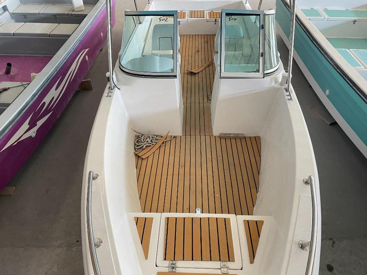 Mercury 4 stroke 60hp outboard hydraulic steering Max 8 people 23ft 703cm fiberglass boat 28GOODS