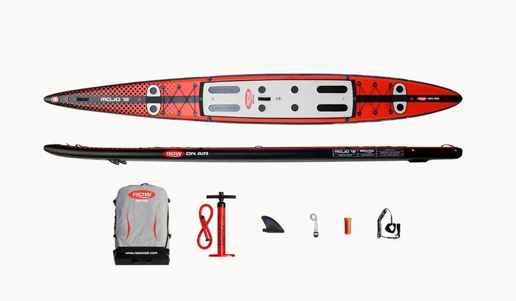 ROWonAir Mojo 18' Inflatable Fast Rowing Board