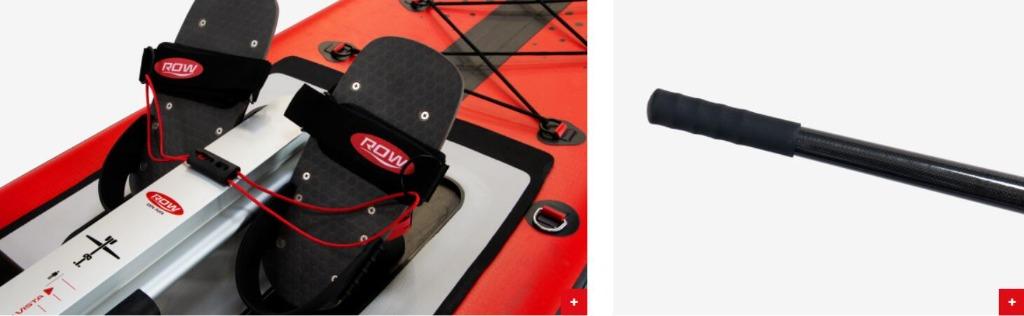 ROWonAir RowVista® Inflatable Rowing Skid system for rowing board with Carbon Oar sets Moving forward edition 28GOODS